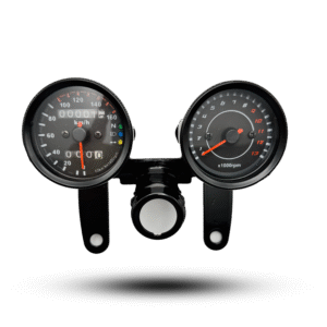 Meter Double LED Black
