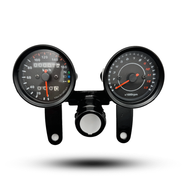 Meter Double LED Black