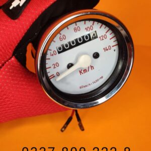 Meter round chrome