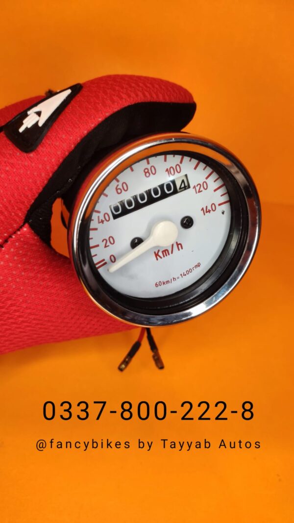 Meter round chrome