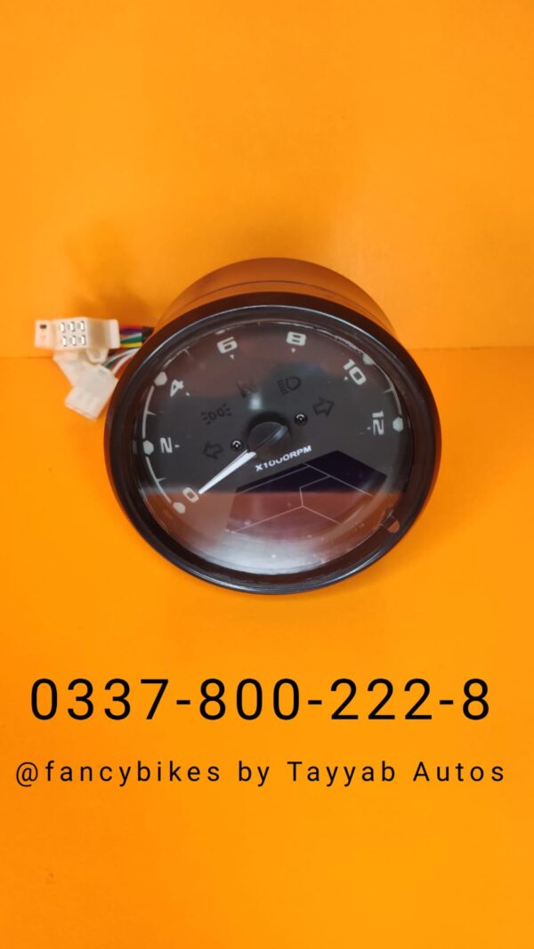 Digital+analog round meter