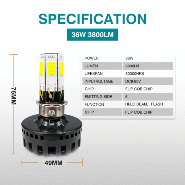 MOTO LED M6 - Image 4