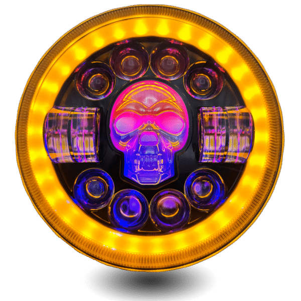 LED Panel Skull 7" - Image 2