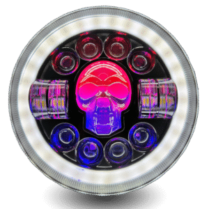 LED Panel Skull 7"