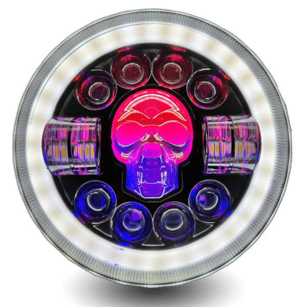 LED Panel Skull 7"